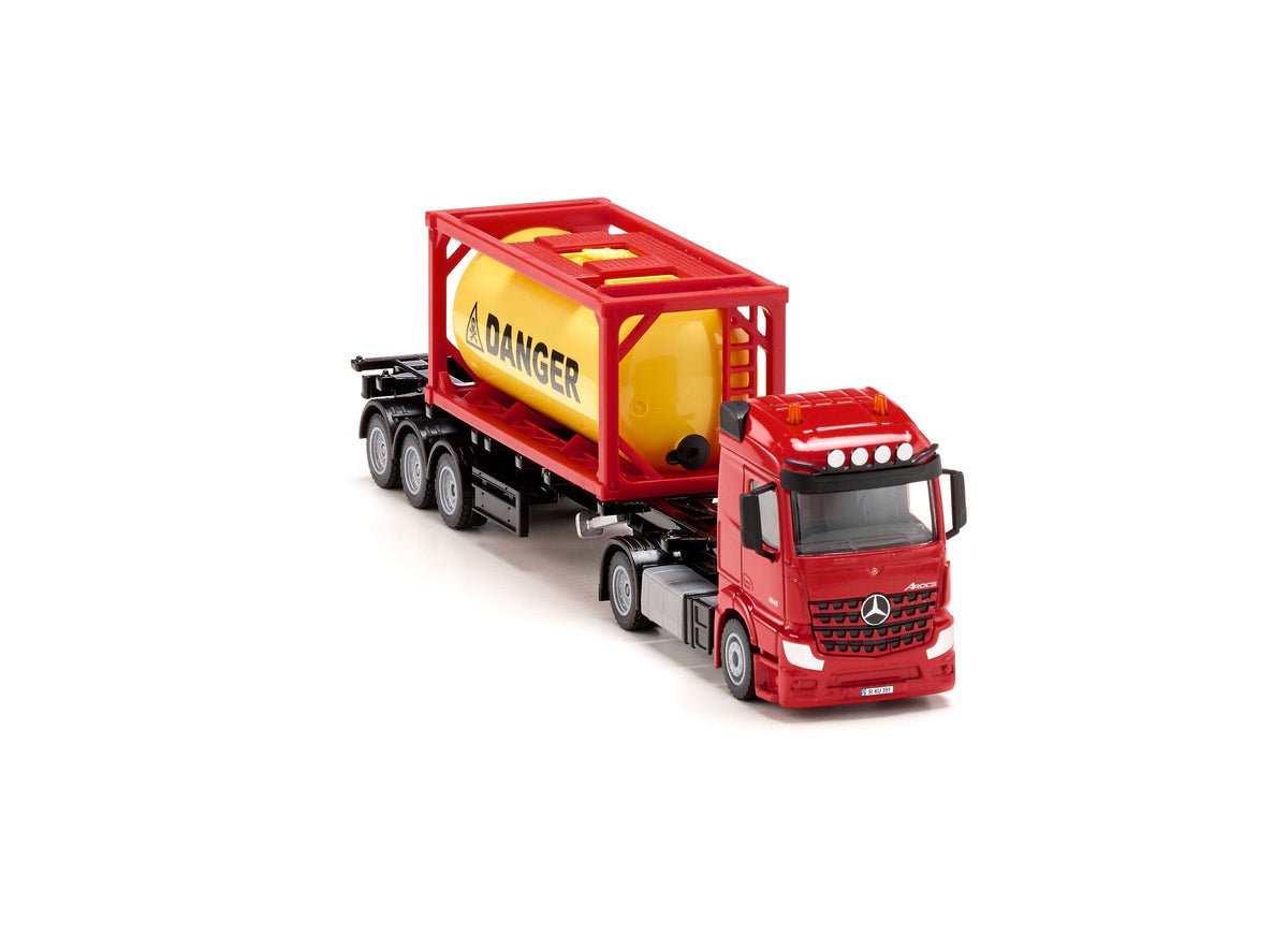 Siku 1:50 Mercedes Actros with Tank Container-SKU3922-Animal Kingdoms Toy Store