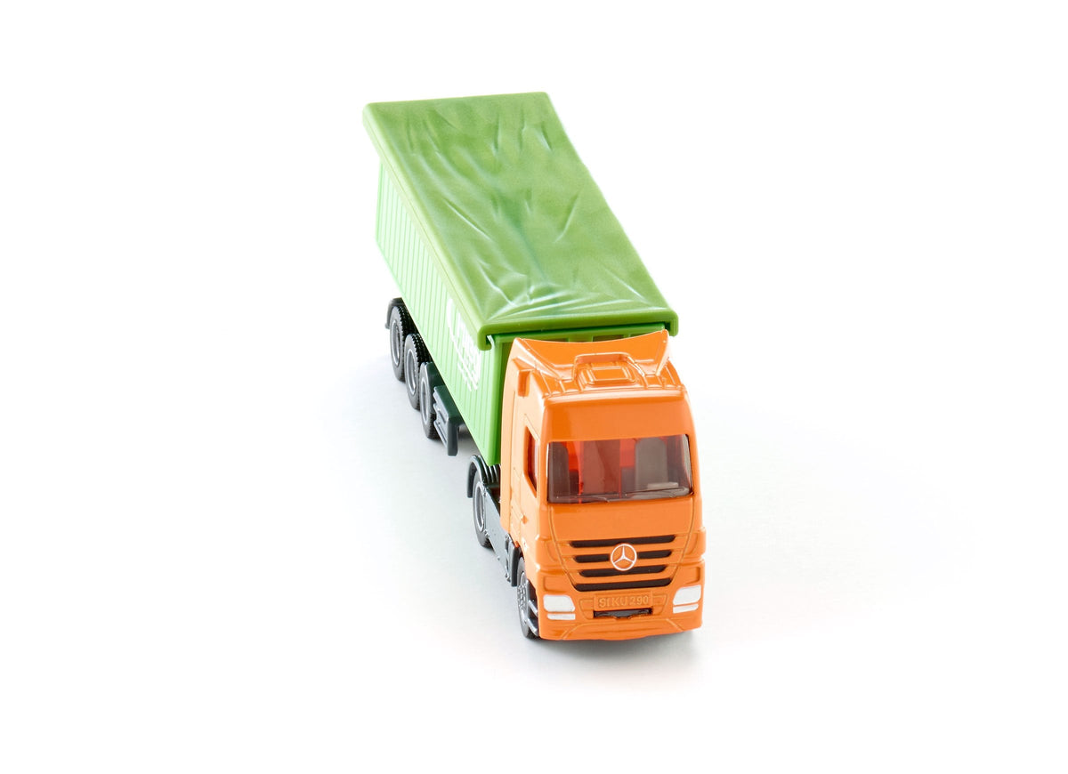 Siku 1:87 Mercedes Actros with Roof Trailer-SKU1796-Animal Kingdoms Toy Store