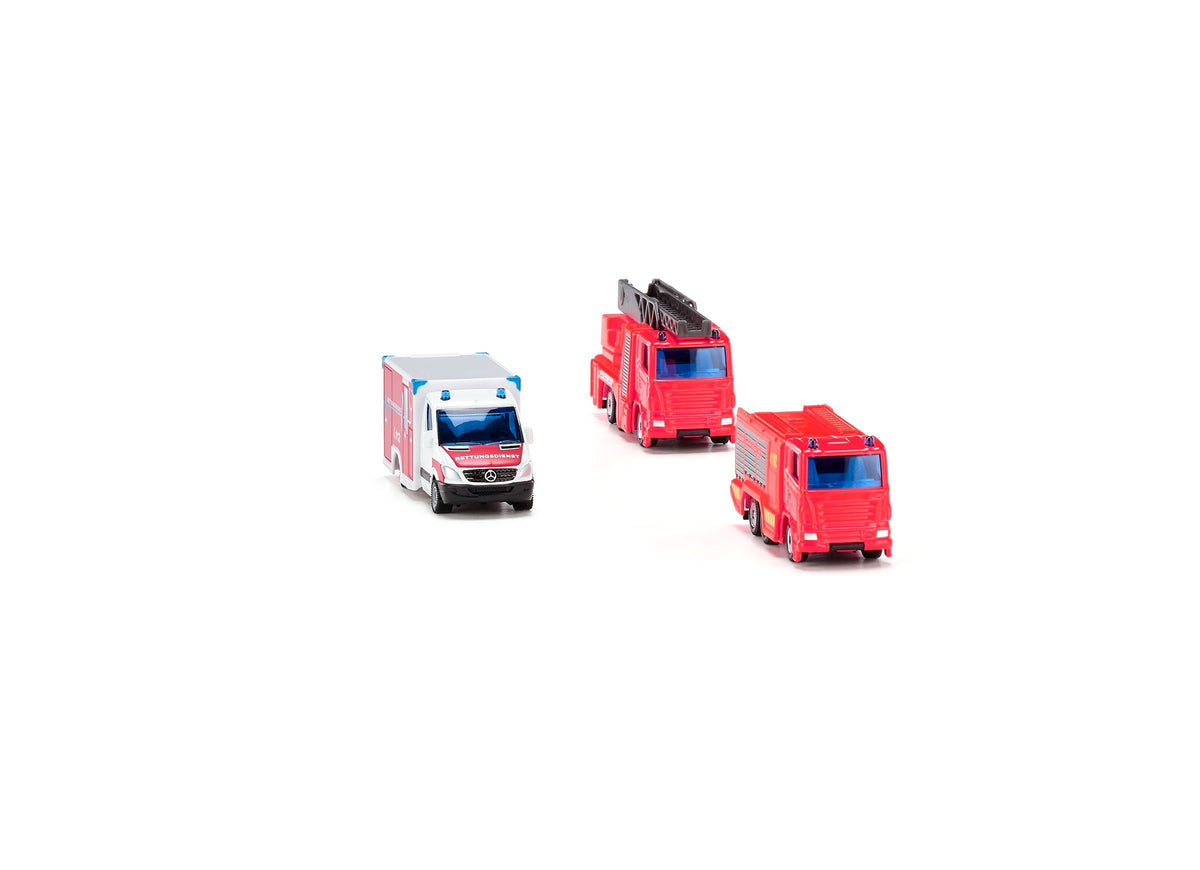 Siku 3 Piece Fire Emergency Set-SKU6326-Animal Kingdoms Toy Store
