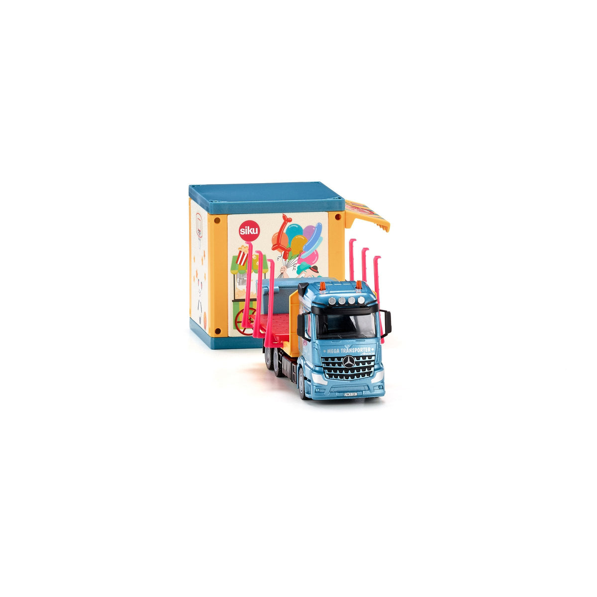 Siku 1:50 Mercedes Actros Prefab House Transporter-SKU3562-Animal Kingdoms Toy Store