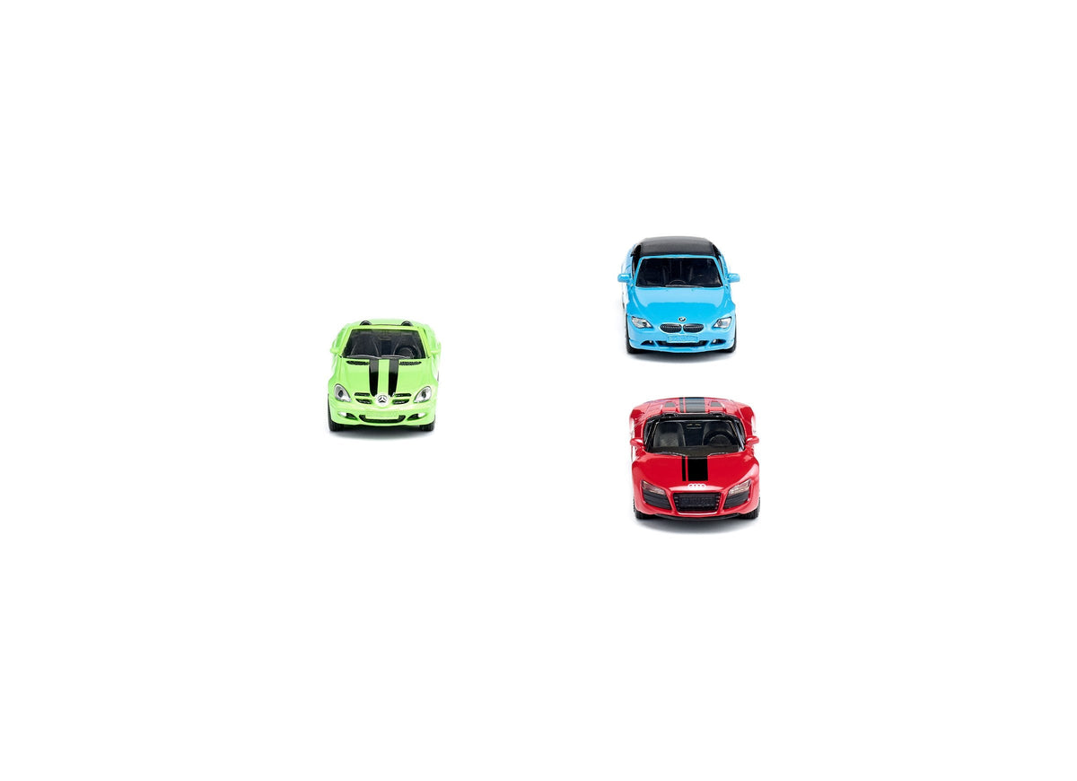 Siku 3pc Convertible Car Set-SKU6314-Animal Kingdoms Toy Store