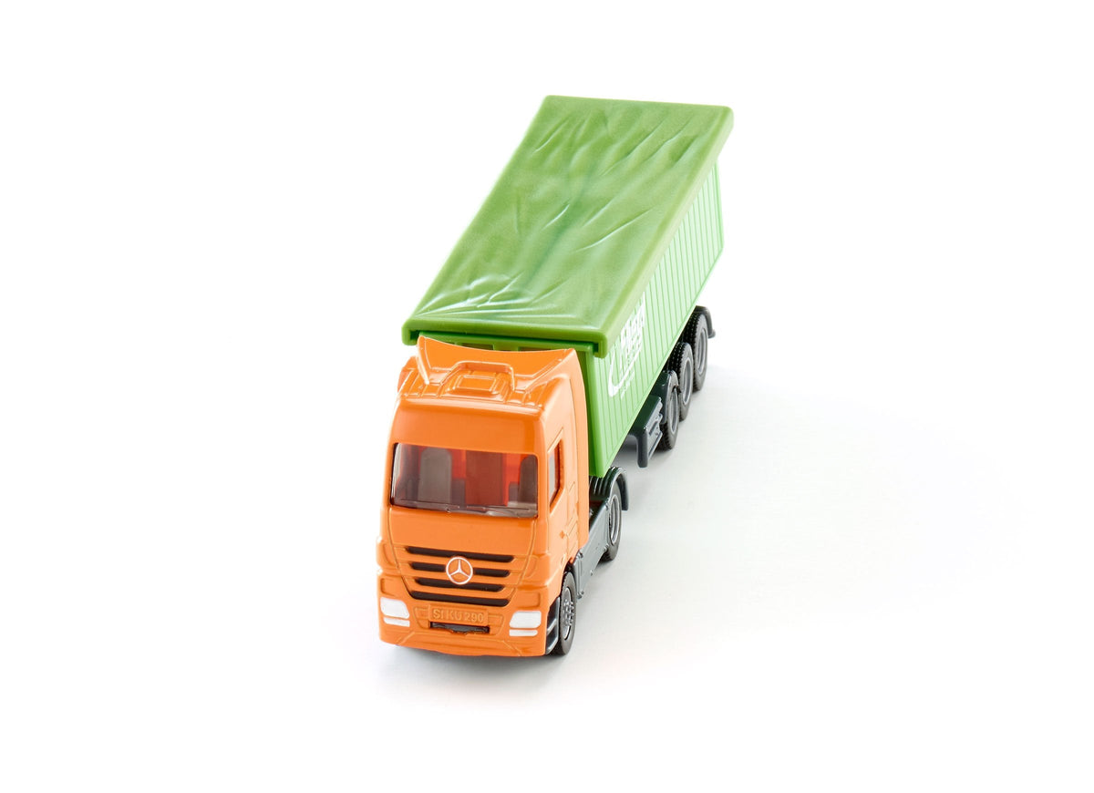 Siku 1:87 Mercedes Actros with Roof Trailer-SKU1796-Animal Kingdoms Toy Store