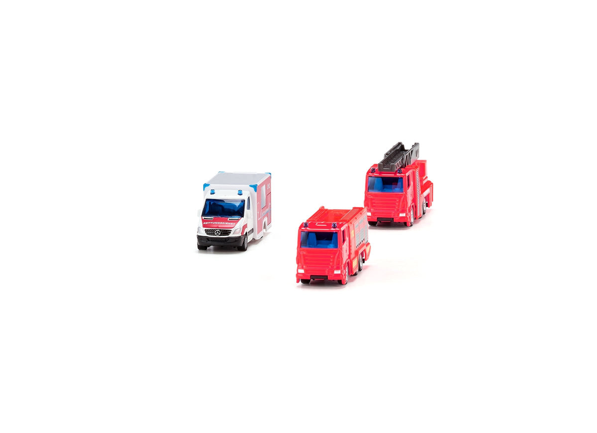 Siku 3 Piece Fire Emergency Set-SKU6326-Animal Kingdoms Toy Store