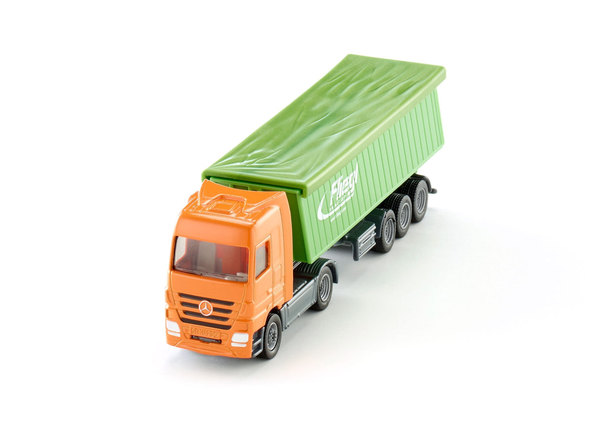 Siku 1:87 Mercedes Actros with Roof Trailer-SKU1796-Animal Kingdoms Toy Store