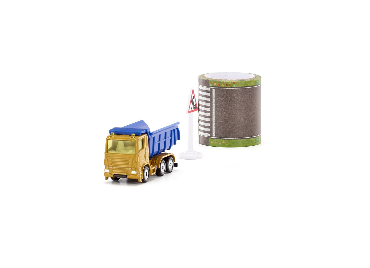 Siku Dump Truck With 5m Road Tape-SKU1600-Animal Kingdoms Toy Store