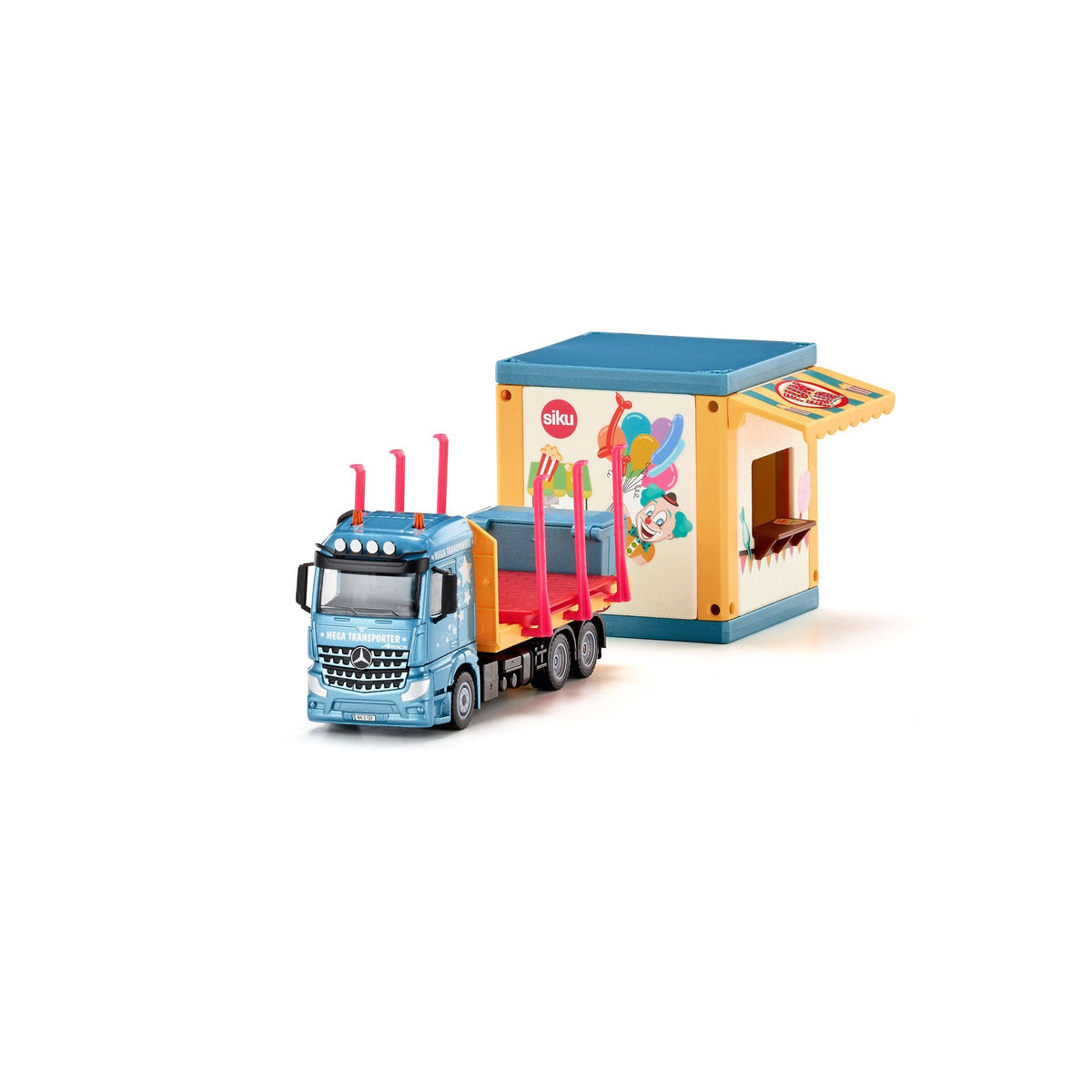 Siku 1:50 Mercedes Actros Prefab House Transporter-SKU3562-Animal Kingdoms Toy Store