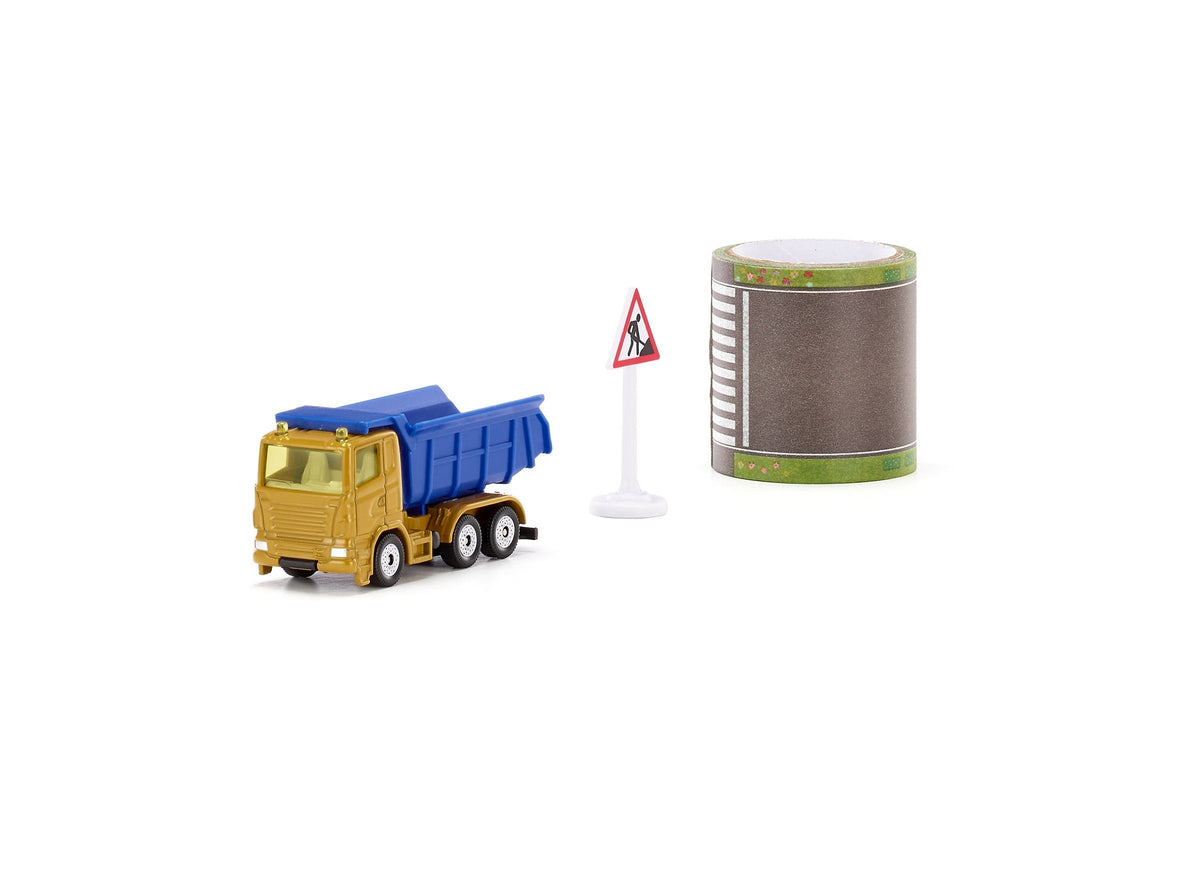 Siku Dump Truck With 5m Road Tape-SKU1600-Animal Kingdoms Toy Store
