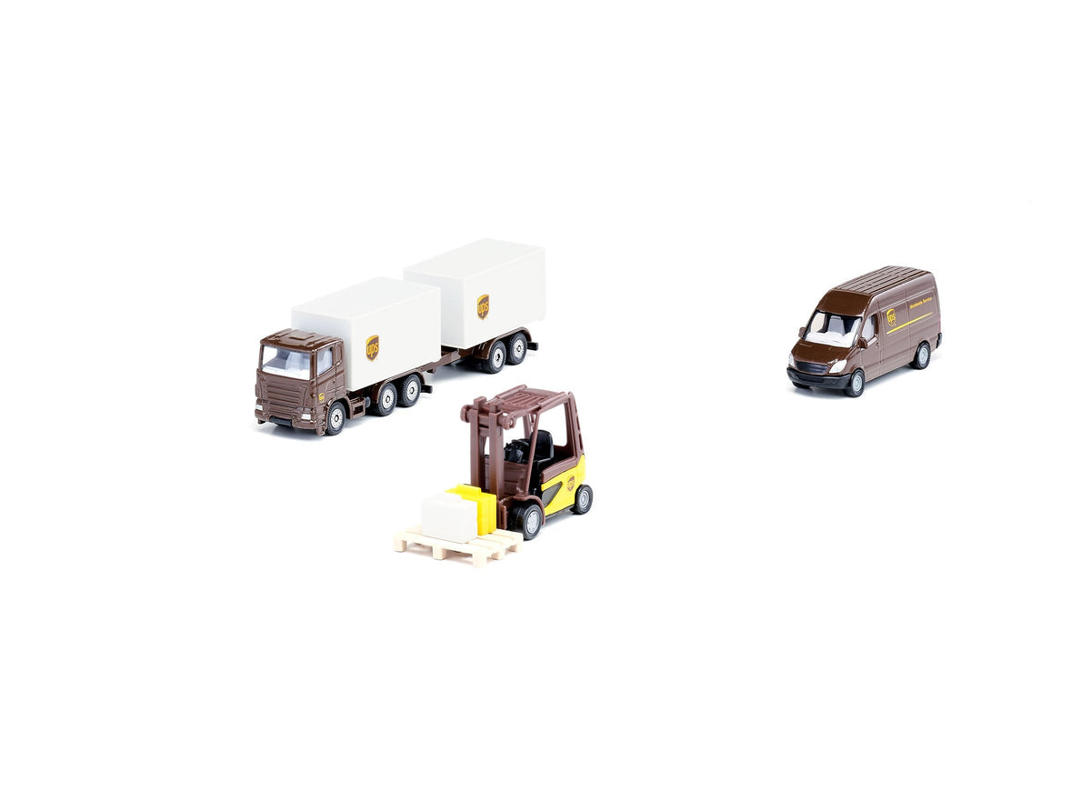 Siku 4pc UPS Logistics Set-SKU6324-Animal Kingdoms Toy Store