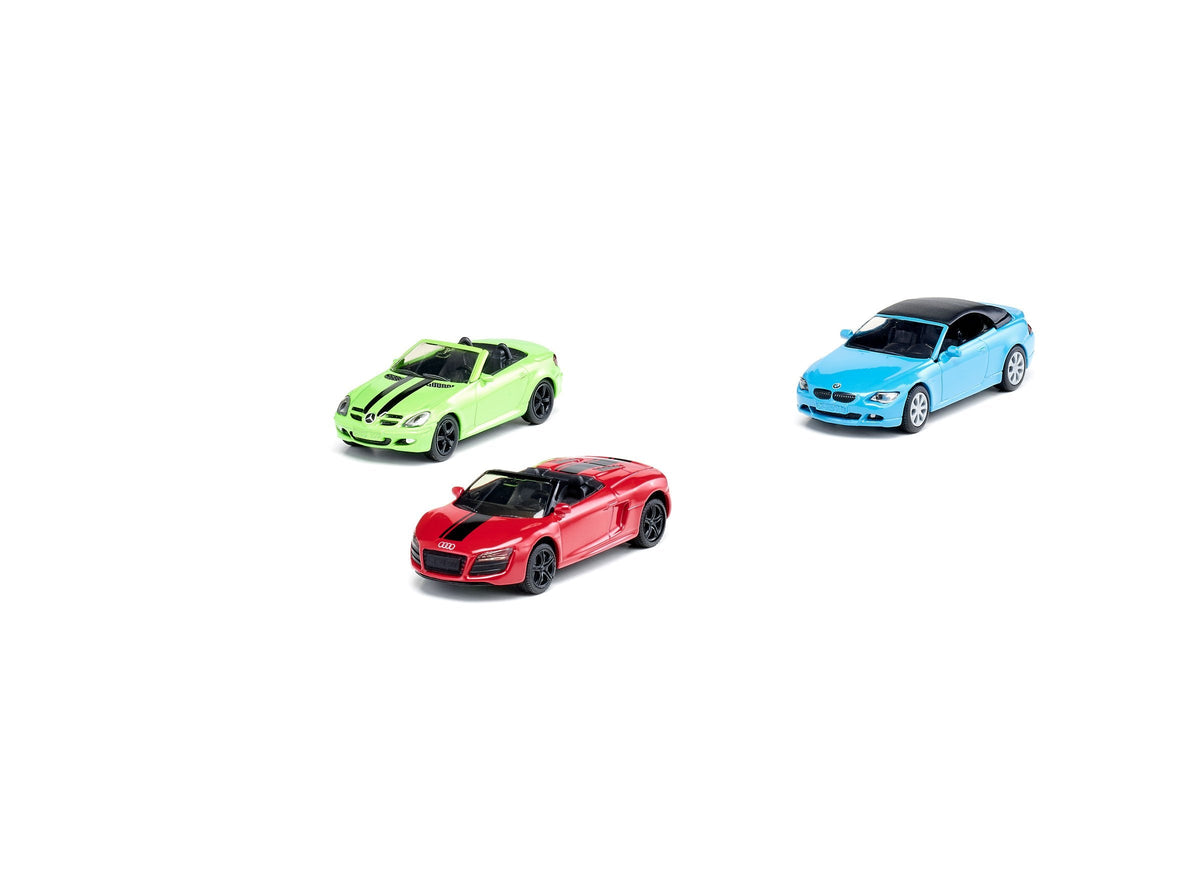 Siku 3pc Convertible Car Set-SKU6314-Animal Kingdoms Toy Store