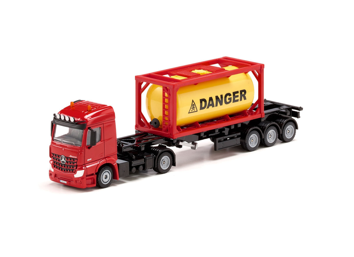 Siku 1:50 Mercedes Actros with Tank Container-SKU3922-Animal Kingdoms Toy Store