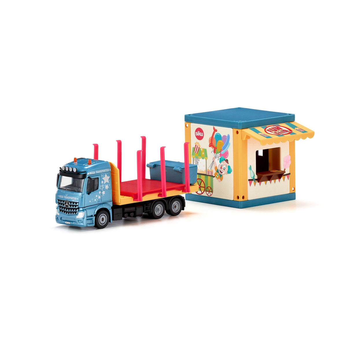 Siku 1:50 Mercedes Actros Prefab House Transporter-SKU3562-Animal Kingdoms Toy Store