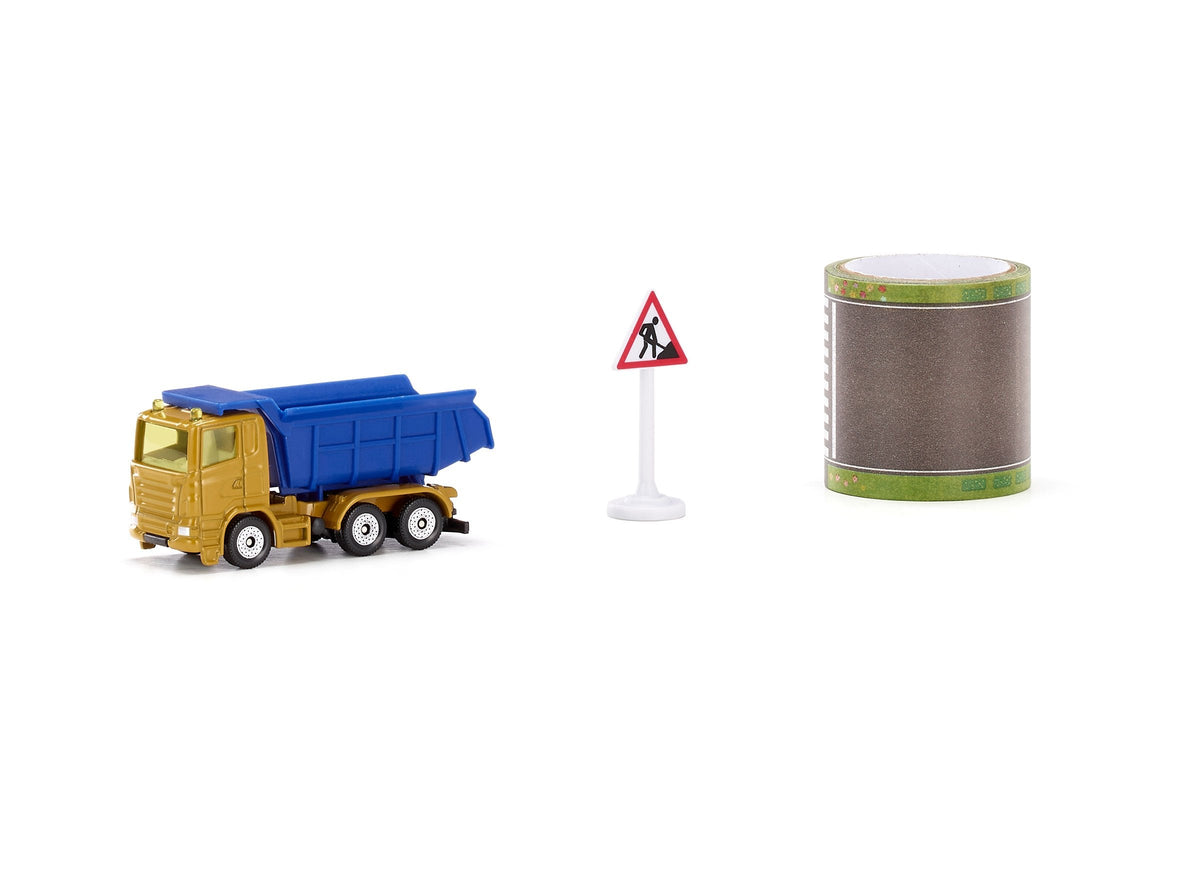 Siku Dump Truck With 5m Road Tape-SKU1600-Animal Kingdoms Toy Store