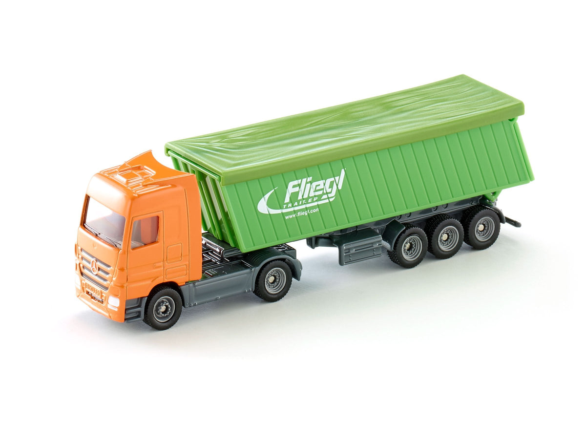 Siku 1:87 Mercedes Actros with Roof Trailer-SKU1796-Animal Kingdoms Toy Store