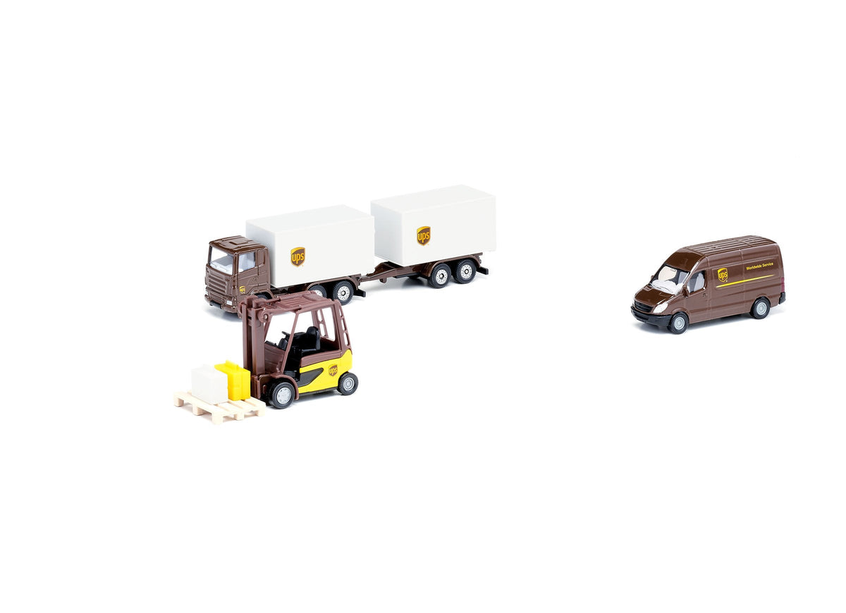 Siku 4pc UPS Logistics Set-SKU6324-Animal Kingdoms Toy Store