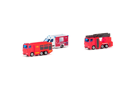 Siku 3 Piece Fire Emergency Set-SKU6326-Animal Kingdoms Toy Store