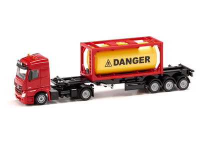 Siku 1:50 Mercedes Actros with Tank Container-SKU3922-Animal Kingdoms Toy Store