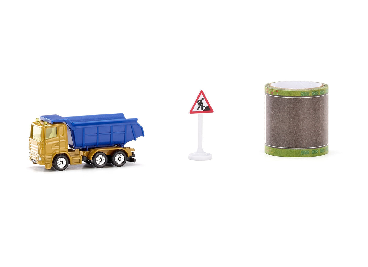 Siku Dump Truck With 5m Road Tape-SKU1600-Animal Kingdoms Toy Store