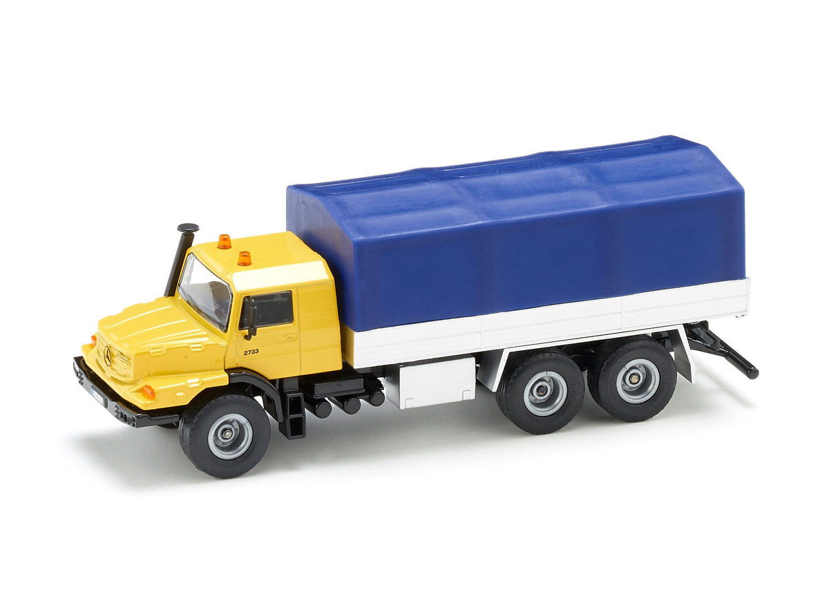 Siku 1:50 Mercedes Zetros with Covered Tray-SKU3547-Animal Kingdoms Toy Store
