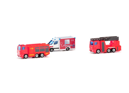 Siku 3 Piece Fire Emergency Set-SKU6326-Animal Kingdoms Toy Store