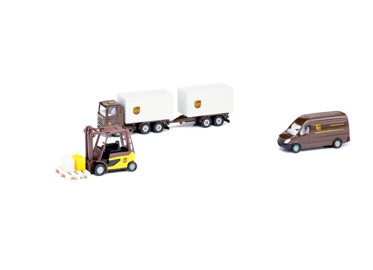 Siku 4pc UPS Logistics Set-SKU6324-Animal Kingdoms Toy Store