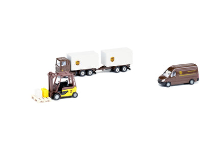 Siku 4pc UPS Logistics Set-SKU6324-Animal Kingdoms Toy Store