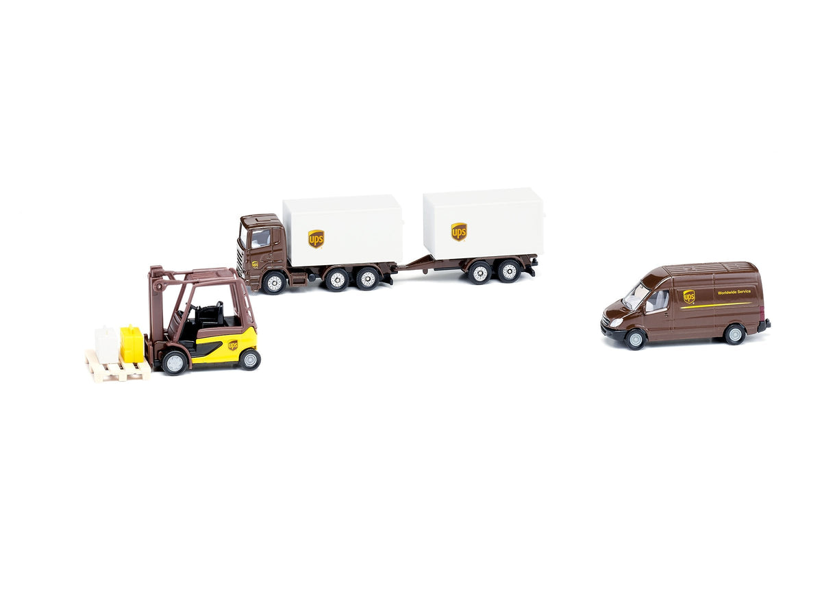 Siku 4pc UPS Logistics Set-SKU6324-Animal Kingdoms Toy Store