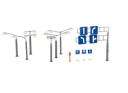 Siku World City Road Signs & Street Lamps-SKU5594-Animal Kingdoms Toy Store