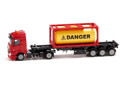 Siku 1:50 Mercedes Actros with Tank Container-SKU3922-Animal Kingdoms Toy Store
