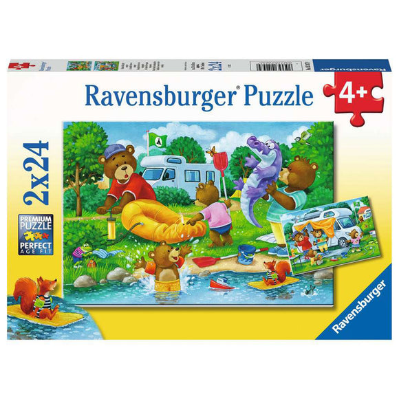 Ravensburger Bear Family Camping Trip Puzzle 2x24pc