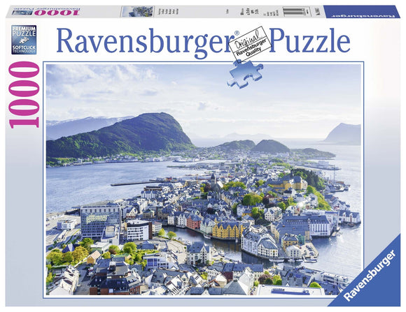 Ravensburger Norway: Alesund Puzzle 1000pc-RB19844-3-Animal Kingdoms Toy Store