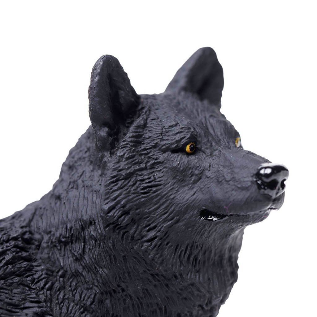 Safari Ltd Black Wolf-SAF112989-Animal Kingdoms Toy Store