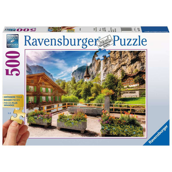 Ravensburger Lauterbrunnen Switzerland Puzzle 500pc Large Format