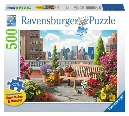 Ravensburger Rooftop Garden Puzzle 500pc Large Format-RB14868-4-Animal Kingdoms Toy Store