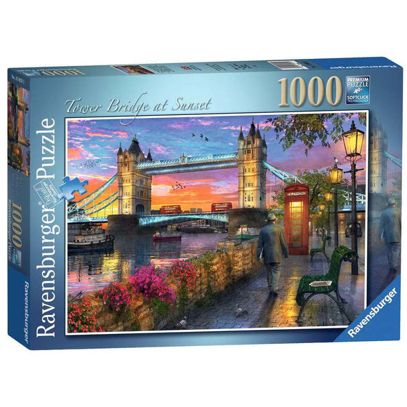 Ravensburger Tower Bridge at Sunset 1000pc Puzzle-RB15033-5-Animal Kingdoms Toy Store