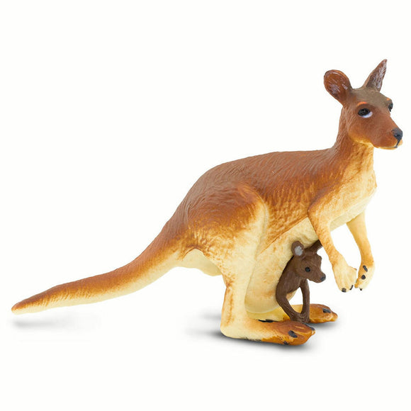 Safari Ltd Kangaroo With Baby-SAF292029-Animal Kingdoms Toy Store