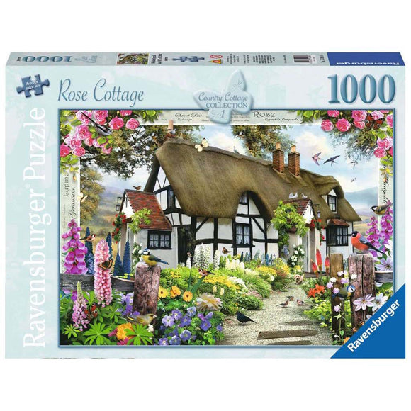 Ravensburger Rose Cottage Country Cottage 1000pc Puzzle-RB15585-9-Animal Kingdoms Toy Store
