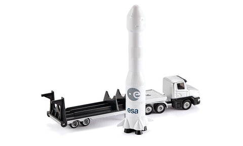 Siku Scania Low Loader with ESA Rocket-SKU1614-Animal Kingdoms Toy Store