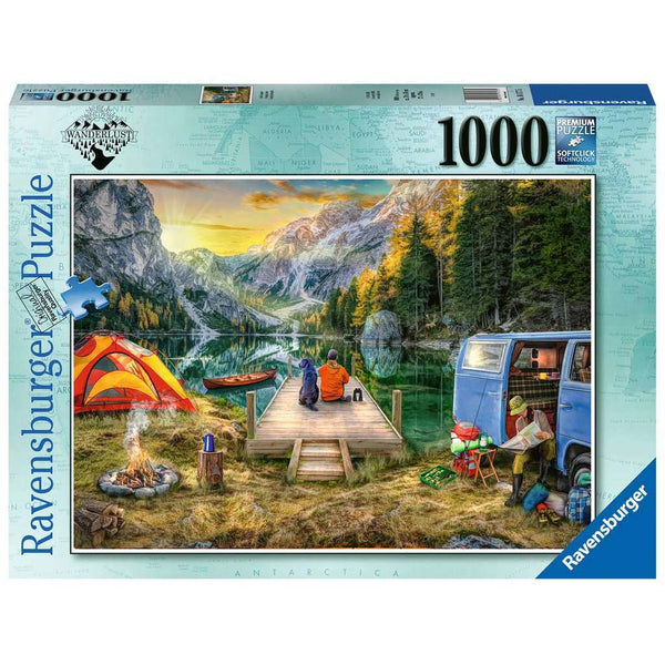 Ravensburger Wunderlust Calm Campsite Puzzle 1000p-RB16177-5-Animal Kingdoms Toy Store