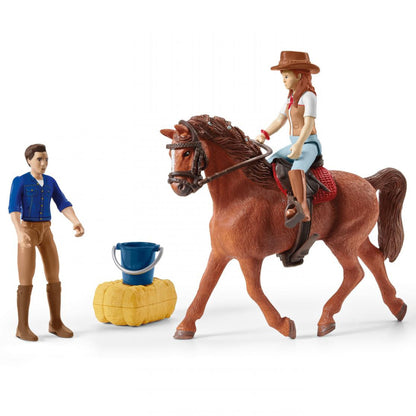 Schleich Adventure with Car and Horse Trailer-42535-Animal Kingdoms Toy Store