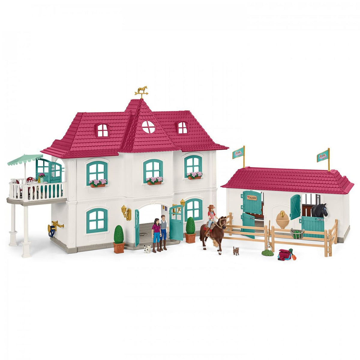 Schleich Horse Club Lakeside Horse Farm-42551-Animal Kingdoms Toy Store