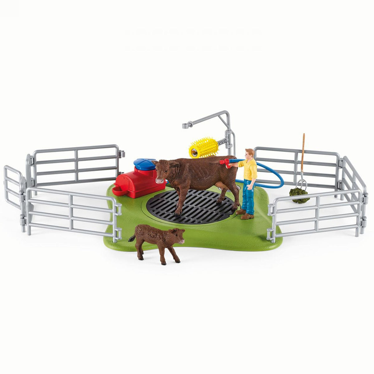 Schleich Happy Cow Wash-42529-Animal Kingdoms Toy Store