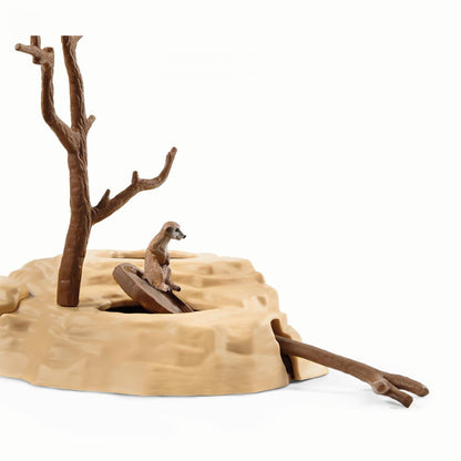 Schleich Meerkat Hangout-42530-Animal Kingdoms Toy Store