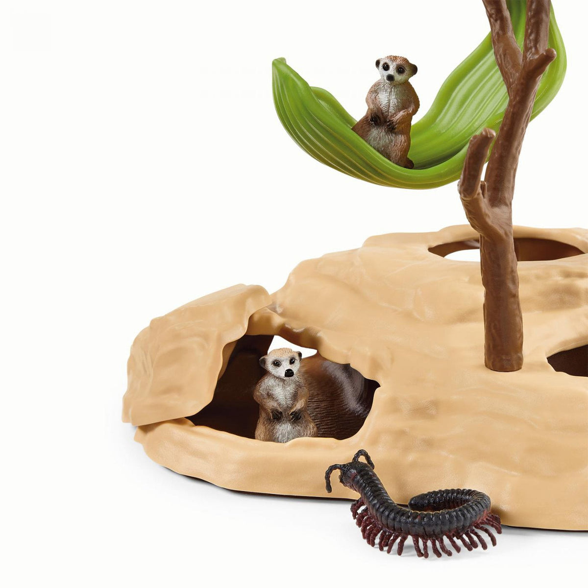 Schleich Meerkat Hangout-42530-Animal Kingdoms Toy Store