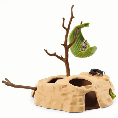 Schleich Meerkat Hangout-42530-Animal Kingdoms Toy Store