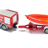 Siku Mercedes Unimog Fire Truck & Boat-SKU1636-Animal Kingdoms Toy Store