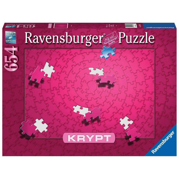 Ravensburger KRYPT Pink Spiral Puzzle 654pc-RB16564-3-Animal Kingdoms Toy Store