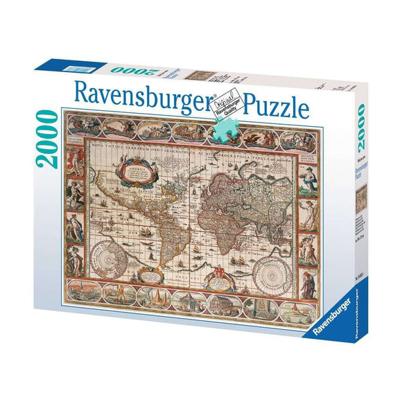 Ravensburger Map Of The World From 1650 2000pc Puzzle-RB16633-6-Animal Kingdoms Toy Store
