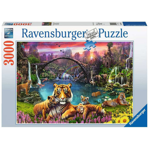 Ravensburger Tigers In Paradise 3000pc Puzzle-RB16719-7-Animal Kingdoms Toy Store