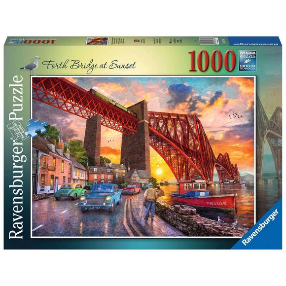 Ravensburger Forth Bridge At Sunset 1000pc Puzzle-RB16766-1-Animal Kingdoms Toy Store
