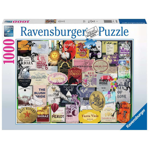 Ravensburger Wine Labels Puzzle 1000pc